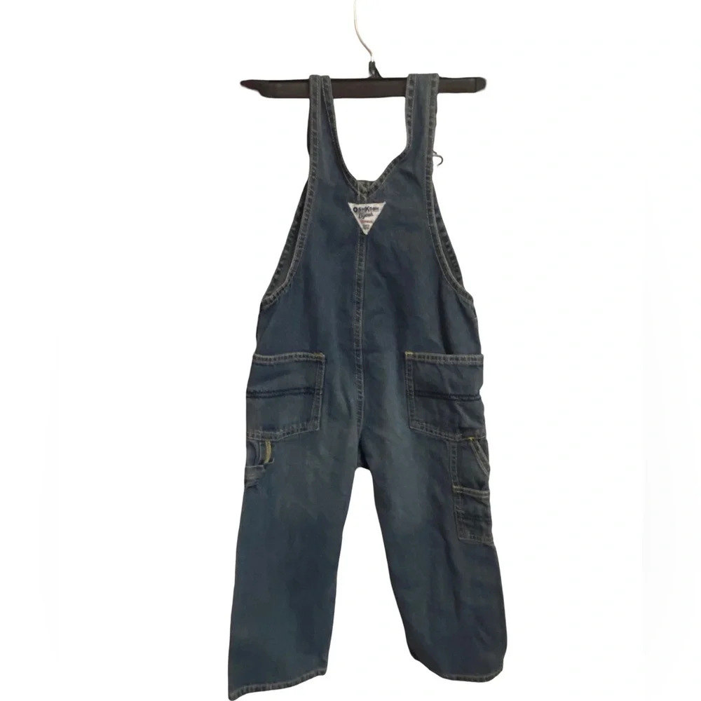 OshKosh B'Gosh Toddler Size 3 Denim‎ Jean BIB Overalls Carpenter